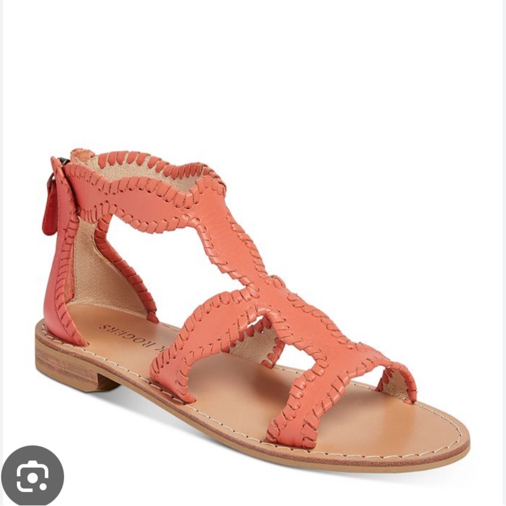 Jack Rogers Gladiator Sandal Coral size 7 NEW Worn once. Includes Original box
